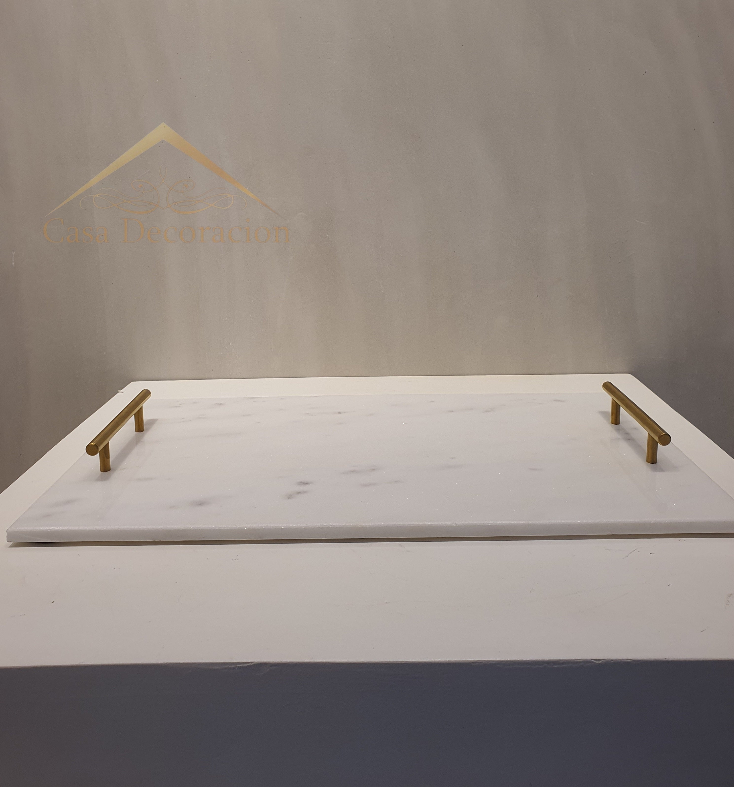 Marble Tray White/Black