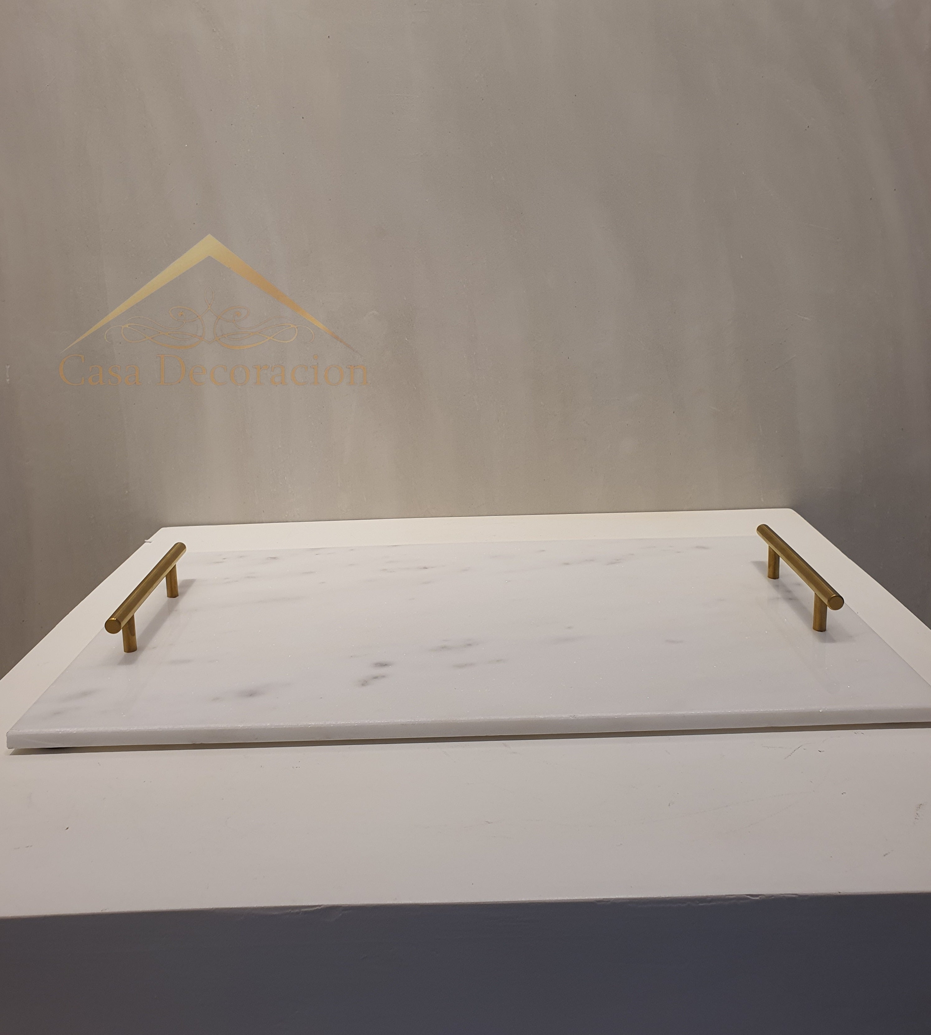 Marble Tray White/Black