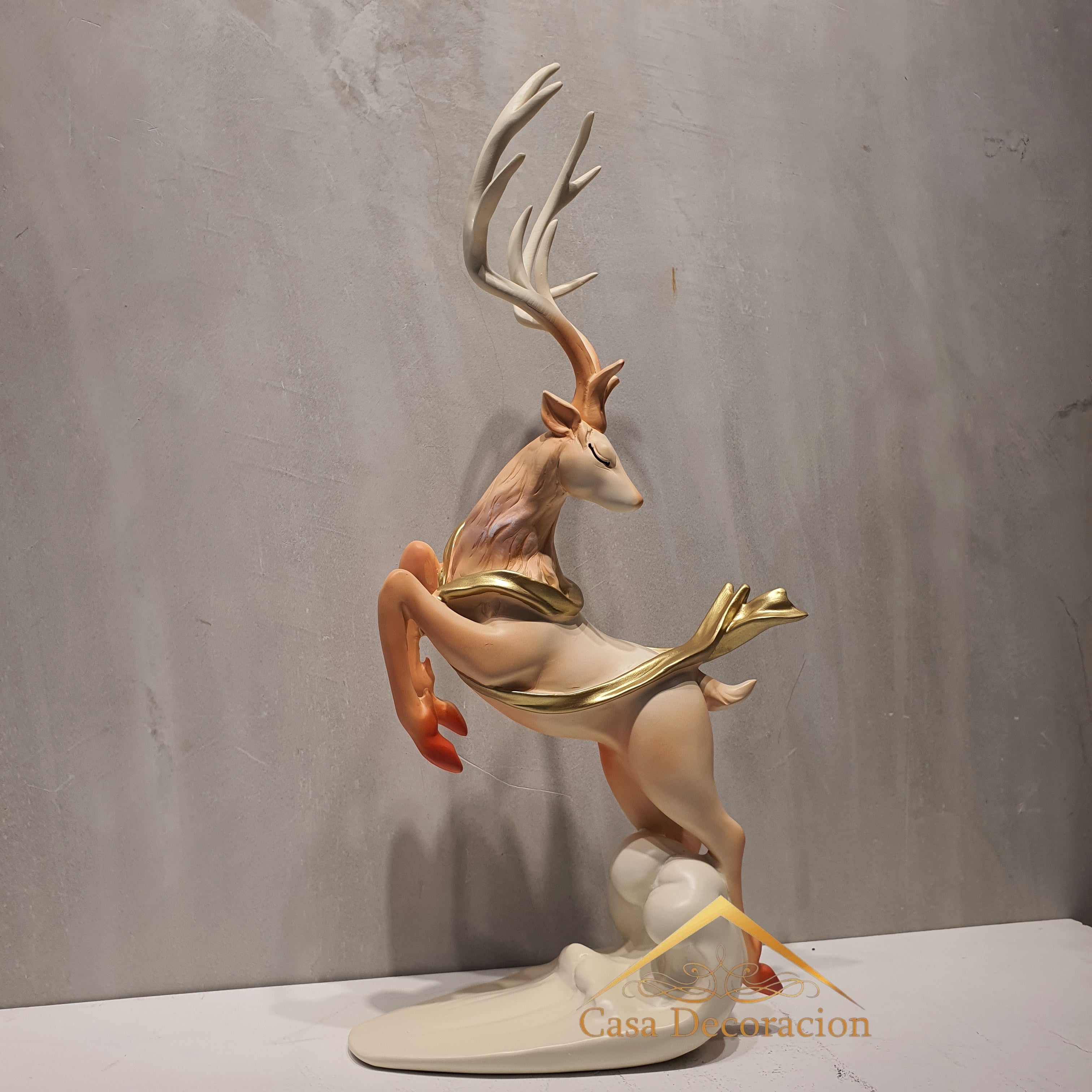 Orange Deer Table Decor