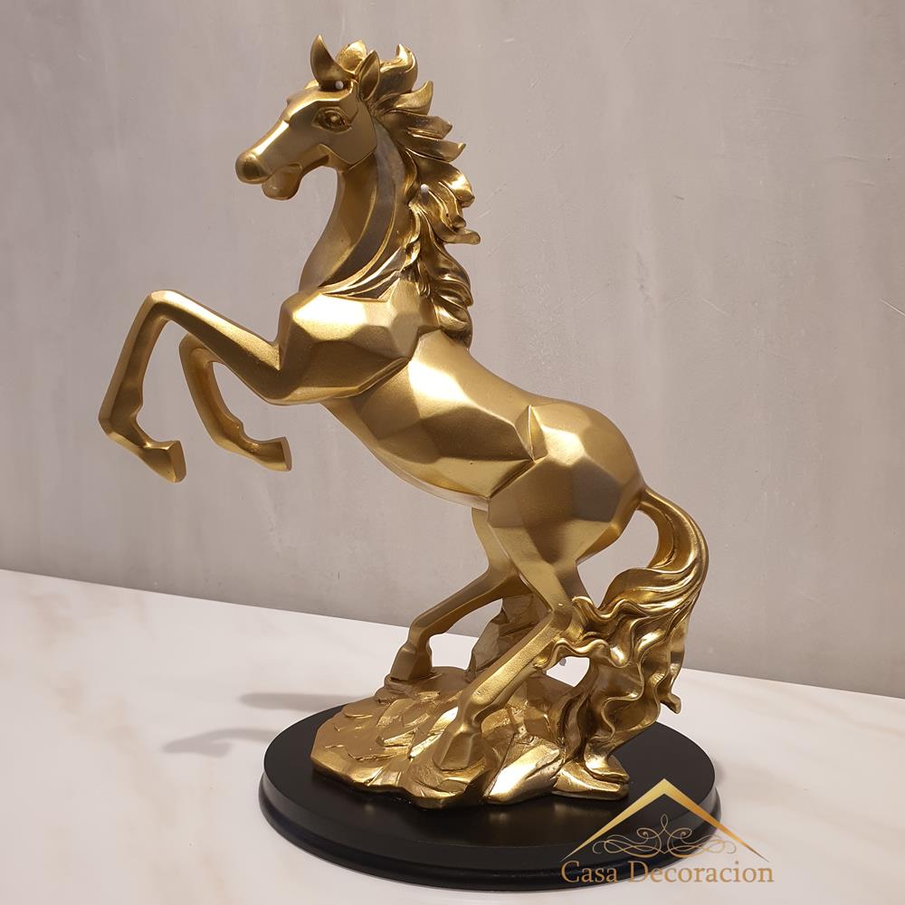 Stallion Horse Table Decor - Gold
