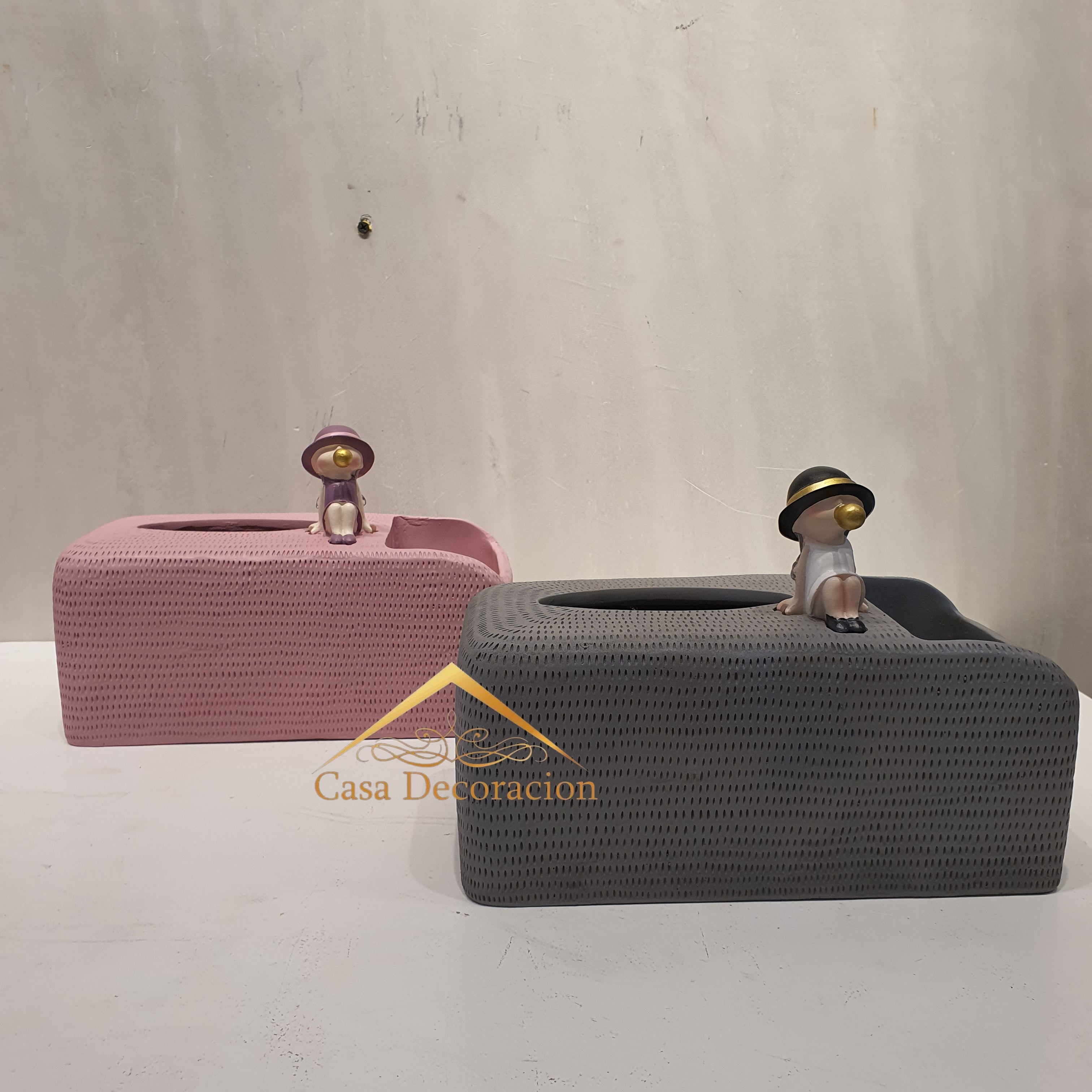 Tissue holder and Pen Organizer - Pink