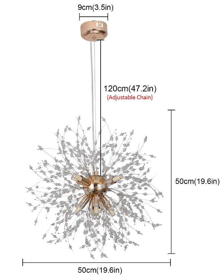 Firework Crystal Pendant Light - 02